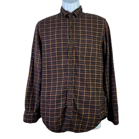 J.Crew Men’s Casual Shirt Button Down Plaid Brown Size S - Picture 1 of 9